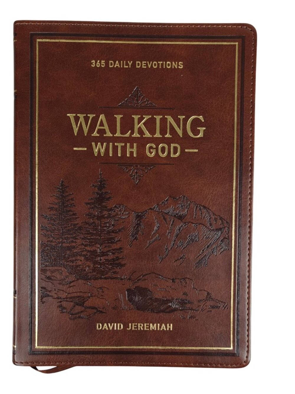 Walking With God David Jeremiah Leather 365 Daily Devotional Illustrated - Picture 1 of 9